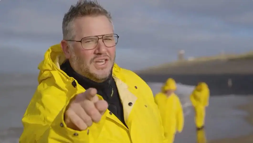 jutten op het strand